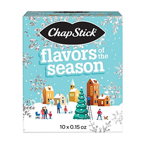 ChapStick Holiday Storybook Holiday Flavored Lip Balm Gift Set Holiday Lip Balm for Lip Care Stocking Stuffer 10 Pack