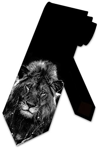 Animal Ties Mens Lion Necktie by Three Rooker