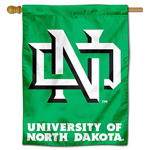 College Flags  and  Banners Co_ UND Fighting Hawks House Flag