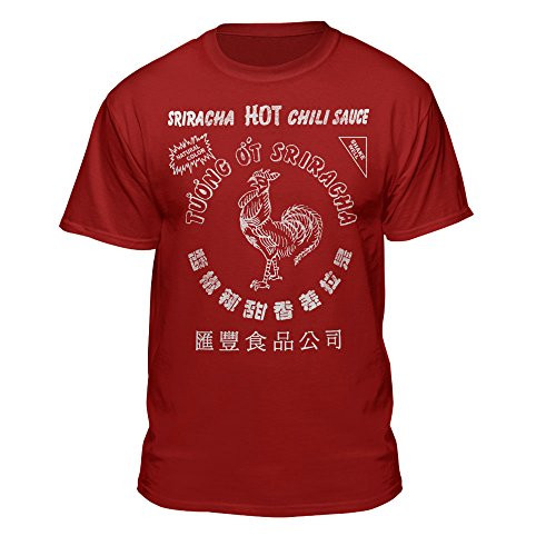 Sriracha Official Hot Chili Sauce Mens Graphic T-Shirt X-Large Red