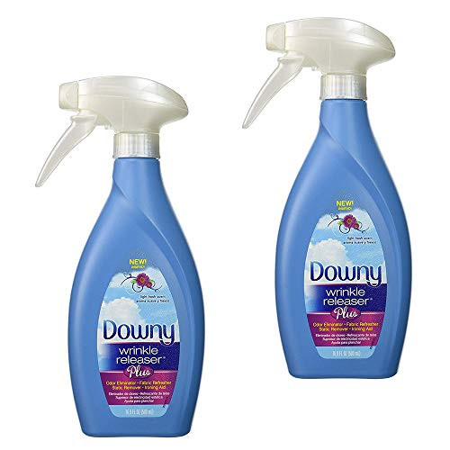New Trigger Spray Bottle Wrinkle Remover  Odor Eliminator  Fabric Refresher  Static Remover  Ironing Aid with New and Improved Sprayer for More Even Mist_ Light Fresh Pack of 2