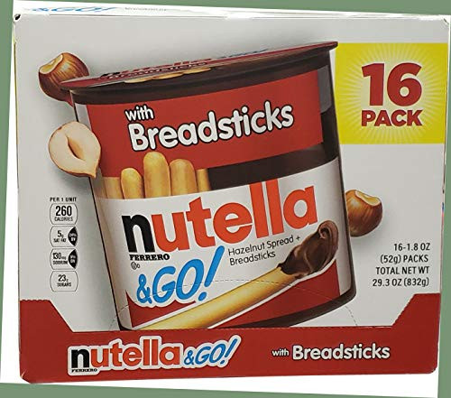 Nutella and Go Spread With Breadsticks 1_8 Ounce Pack of 16