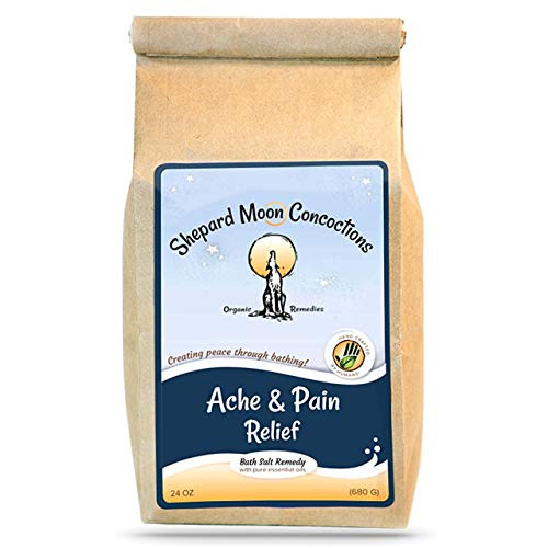 Shepard Moon Concoctions  Ache  and  Pain Relief Bath Salts -Made with Epsom Salt and pure all-natural organic essential oilsmuscle ache bath soak 24 oz bag_