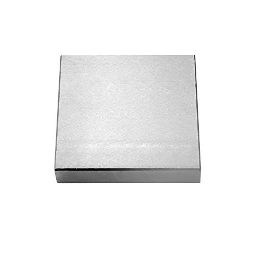Oudtinx Steel Bench Block 4x4 Flat Anvil Jewelers Tool Metal Bench Block for Jewelry  and  Stamping 4x4x34