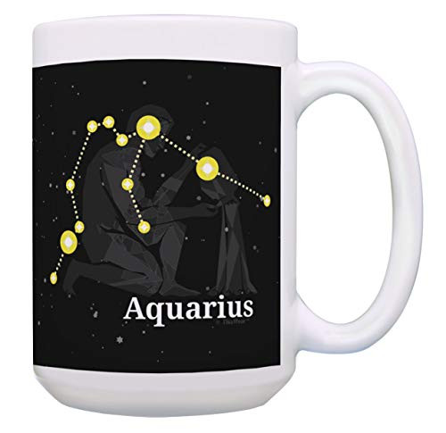 Zodiac Mug Aquarius Cup Aquarius Birthday Gifts Star Astrology Gifts 15-oz Coffee Mug Tea Cup Multi Zodiac Mug Aquarius Cup Aquarius Birthday Gifts Star Astrology Gifts 15-oz Coffee Mug Tea Cup Multi