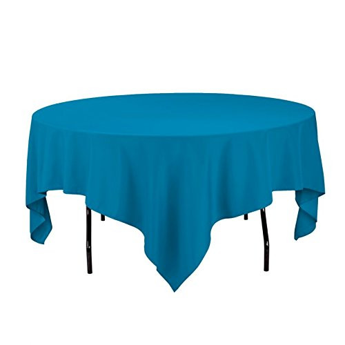 LinenTablecloth 85-Inch Square Polyester Tablecloth Caribbean
