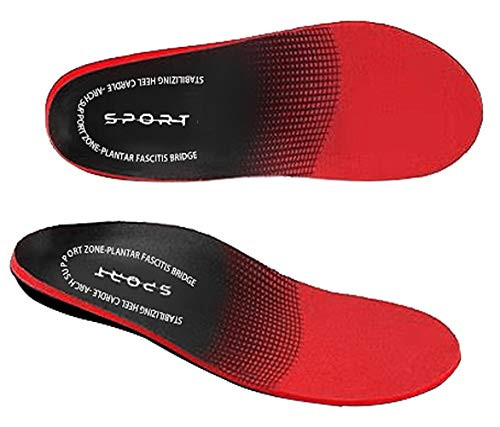 I2CRAZY Plantar Fasciitis Insoles Orthotics Shoes Inserts Orthotics Men Insoles for Men Arch Support-XSRed