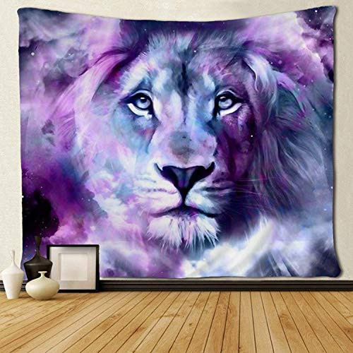 SARA NELL Galaxy Cool Lion Tapestry Art Wall Hippie Art King Lion Tapestries Wall Hanging Throw Tablecloth 50X60 Inches for Bedroom Living Room Dorm Room SARA NELL Galaxy Cool Lion Tapestry Art Wall Hippie Art King Lion Tapestries Wall Hanging Throw Tablecloth 50X60 Inches for Bedroom Living Room Dorm Room