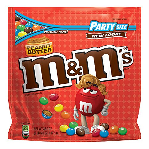 M and MS Peanut Butter Chocolate Candy Party Size 38-Ounce Bag