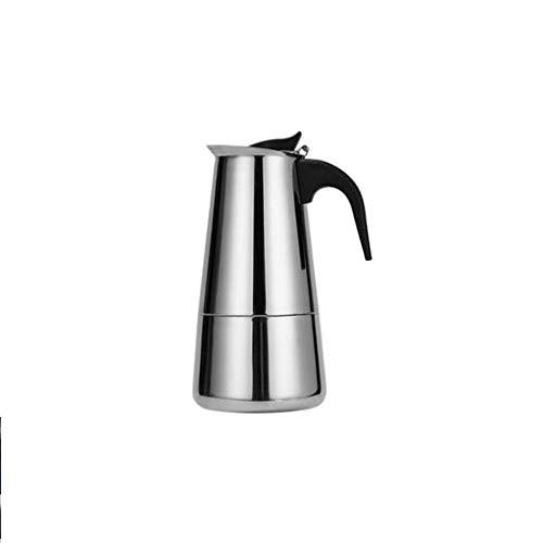 YSISLY Stovetop Espresso Maker 2 Cup Stovetop Percolator Stainless Steel Percolator Italian Coffee Maker Induction Cooker A 100ML