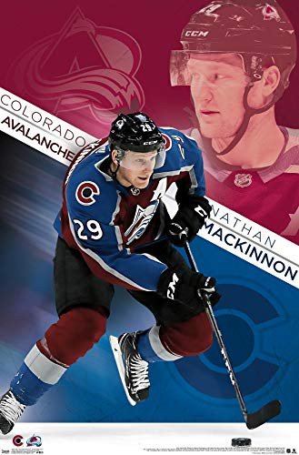 Trends International NHL Colorado Avalanche - Nathan MacKinnon 19 Wall Poster 22_375 x 34 Premium Unframed Version