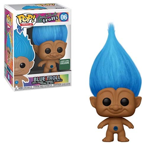 Funko Pop Trolls - Good Luck Trolls - Blue Troll with Blue Hair - B and N Exclusive 06