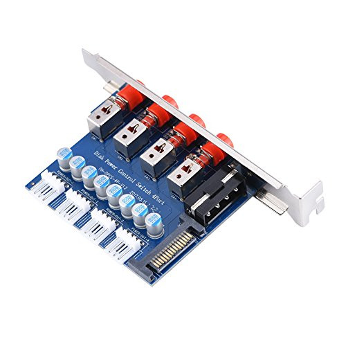 Tosuny Hard Drive Power Switch Module HDD Power Control Switch Hard Drive Selector SATA Drive Switcher for Desktop PC Computer