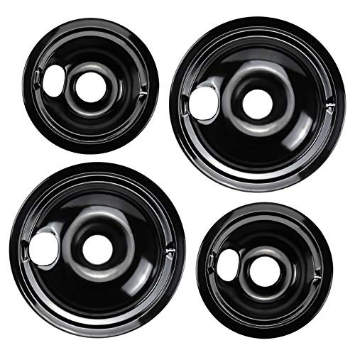 Cenipar WB31M20 Burner Drip Pan 6-Inch2 Pack and WB31M19 Range Burner Drip pan 8-Inch2 Pack Chrome Plated For Electric Surface Burner Cenipar WB31M20 Burner Drip Pan 6-Inch2 Pack and WB31M19 Range Burner Drip pan 8-Inch2 Pack Chrome Plated For Electric Surface Burner