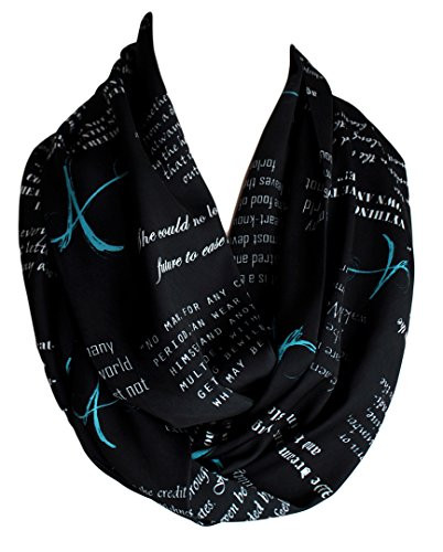 Etwoas The Scarlet Letter Book Black Infinity Scarf Nathaniel Hawthorne