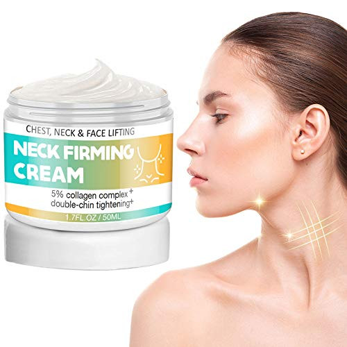 Neck Firming Cream Neck Cream Anti Aging Moisturizer for Neck  and  Décolleté Saggy Neck Tightener  and  Double Chin Reducer Cream 1_7 fl oz