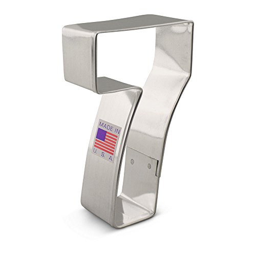 Ann Clark Number Seven/#7 Cookie Cutter - 3.4 Inches - US Tin Plated Steel