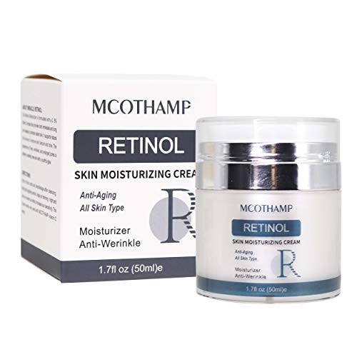 Retinol Moisturizer Cream Retinol Moisturizer for Face Anti Aging Cream Wrinkle Eye Cream with Hyaluronic Acid Glycerin  and  Retinol Cream 1_7 oz