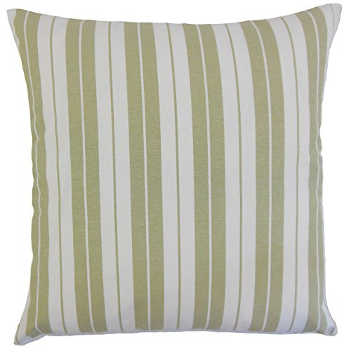 The Pillow Collection Henley Stripes Bedding Sham Sage Standard20 x 26