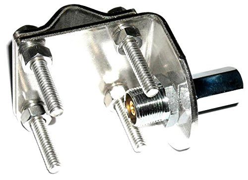 Pro Trucker CB Radio Antenna Stainless Steel Single Groove Mirror Mount with Stud