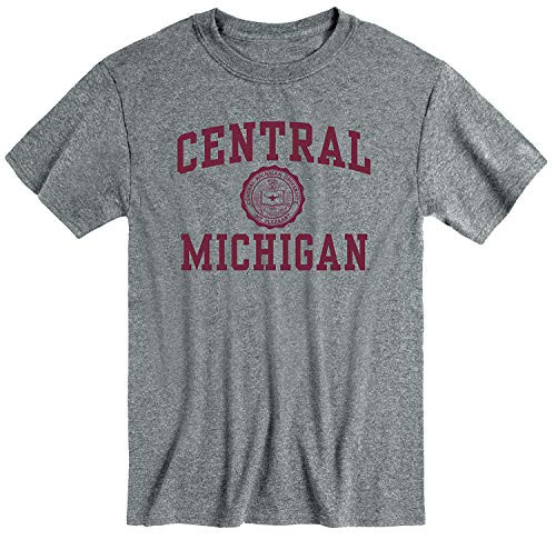 Ivysport Central Michigan University Chippewas Short-Sleeve T-Shirt Heritage Charcoal Heather Medium Ivysport Central Michigan University Chippewas Short-Sleeve T-Shirt Heritage Charcoal Heather Medium