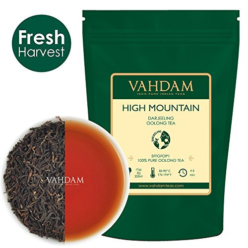High Mountain Oolong Tea Leaves from Himalayas (50 Cups), OOLONG TEA FOR WEIGHT LOSS, 100% Natural Detox Tea, Weight Loss Tea, Slimming Tea - Brew Hot Tea, Iced Tea, Kombucha Tea - 3.53oz High Mountain Oolong Tea Leaves from Himalayas (50 Cups), OOLONG TEA FOR WEIGHT LOSS, 100% Natural Detox Tea, Weight Loss Tea, Slimming Tea - Brew Hot Tea, Iced Tea, Kombucha Tea - 3.53oz