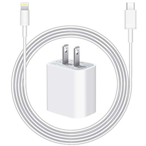 USB C Fast Charger for iPhone 12 MFi Certified 20W Wall Charger with 6FT USB C to Lightning Cable Compatible iPhone 1212 Mini12Pro12 Pro Max1111Pro11 Pro MaxXs MaxXRX iPadAirPods and More