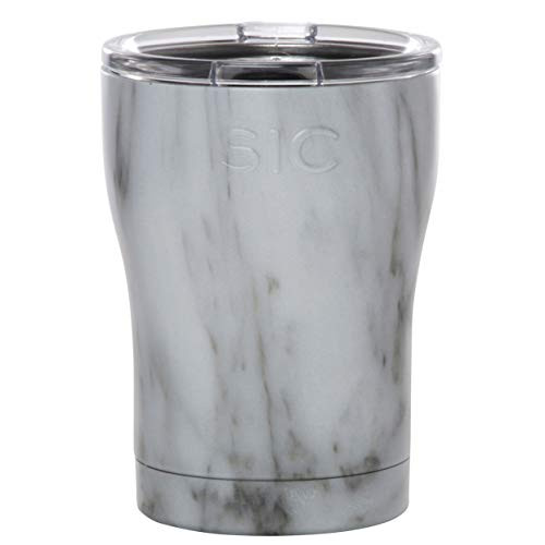 Seriously Ice Cold SIC 12 Oz_ Double Wall Vacuum Insulated 188 Stainless Steel Travel Tumbler Mug  Powder Coated with Splash Proof BPA Free Lid  Coffee Tea Wine and Cocktails