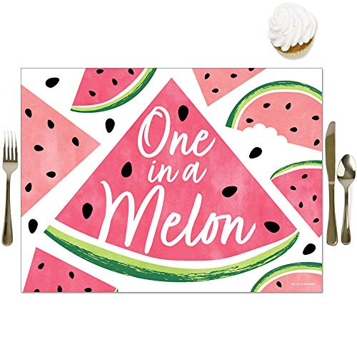 Big Dot of Happiness Sweet Watermelon - Party Table Decorations - Fruit Party Placemats - Set of 16 Big Dot of Happiness Sweet Watermelon - Party Table Decorations - Fruit Party Placemats - Set of 16