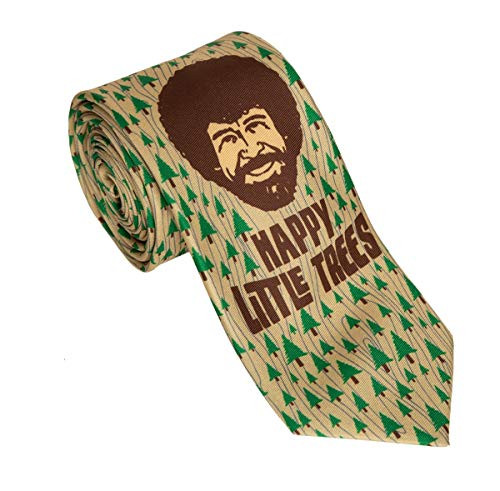 Calhoun Officially Licensed Bob Ross Happy Little Trees Necktie