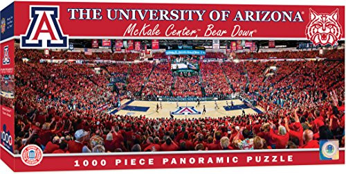 MasterPieces NCAA Arizona Wildcats Basketball Stadium Panoramic Jigsaw Puzzle 1000 Pieces 13 x 39