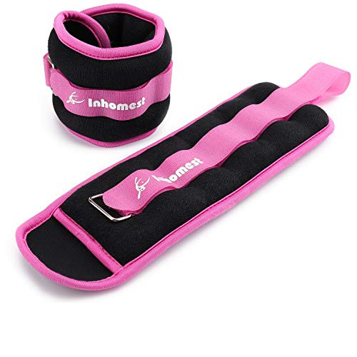 Inhomest Ankle Weights for Women and Men - Strength Training WristLegArm Weight Set with Adjustable Strap for Jogging Gym Aerobics Physical Therapy Resistance Training Purple - 3 lbs Pair Inhomest Ankle Weights for Women and Men - Strength Training WristLegArm Weight Set with Adjustable Strap for Jogging Gym Aerobics Physical Therapy Resistance Training Purple - 3 lbs Pair