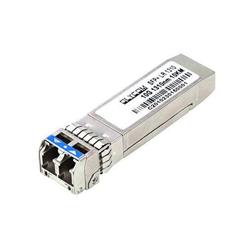 10G SFP LC Singlemode 1310nm 10km DDM 10GBase-LR SFP Transceiver Compatible for Cisco SFP-10G-LR Ubiquiti UF-SM-10G and Other Open Switches