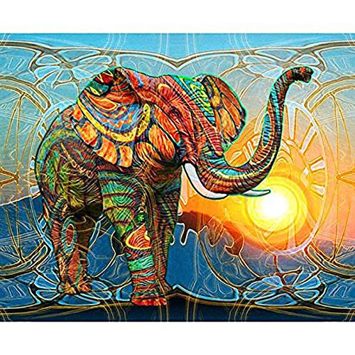 NEILDEN DIY 5D Diamond Painting Kits for Adults Full Drill Embroidery Paintings Rhinestone Pasted DIY Painting Cross Stitch Arts Crafts for Home Wall Decor 30x40cm11_8×15_7Inches?Sun Elephant NEILDEN DIY 5D Diamond Painting Kits for Adults Full Drill Embroidery Paintings Rhinestone Pasted DIY Painting Cross Stitch Arts Crafts for Home Wall Decor 30x40cm11_8×15_7Inches?Sun Elephant