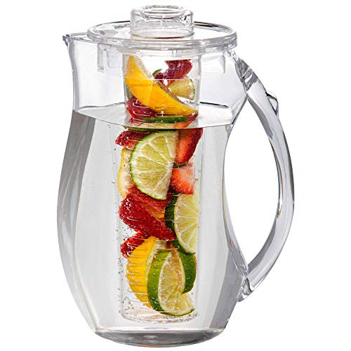 Water Infuser Pitcher 93Oz Fruit Infusion Water Pitcher By Home Essentials Shatterproof Infusion Pitcher Ideal for Iced Tea Juice Beverages Water Water Infuser Pitcher 93Oz Fruit Infusion Water Pitcher By Home Essentials Shatterproof Infusion Pitcher Ideal for Iced Tea Juice Beverages Water