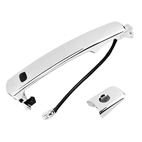 Chrome Door Handle Compatible with 2003-2008 Infiniti FX35 FX45 2003-2007 Nissan Murano 2008-2009 Nissan Rogue Replace for 82646-CA000 80640-CA012 with Smart Entry System Front Left Driver Side