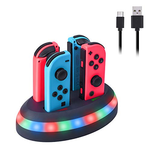 Joycon Charger Dock for Nintendo Switch Joy-Cons Controller Charging Station Stand