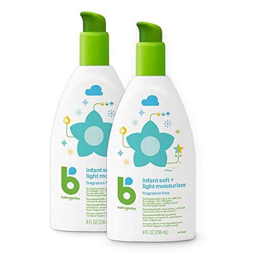 Babyganics Infant Soft  and  Light Moisturizer  8oz 2 pack Packaging May Vary