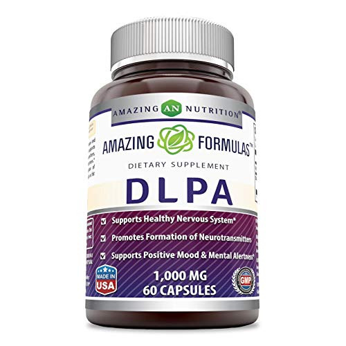Amazing Formulas DLPA 1000 Mg 60 Capsules Non-GMOGluten Free Supports Healthy Nervous System* Promotes Formation of Neurotransmitters* Supports Positive Mood and Mental Alertness* Amazing Formulas DLPA 1000 Mg 60 Capsules Non-GMOGluten Free Supports Healthy Nervous System* Promotes Formation of Neurotransmitters* Supports Positive Mood and Mental Alertness*