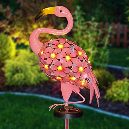 Joiedomi Outdoor Solar Stake Lights Garden Yard 40 LED Metal Flamingo Decorative Lights Waterproof for Walkway Pathway Lawn Patio Courtyard Joiedomi Outdoor Solar Stake Lights Garden Yard 40 LED Metal Flamingo Decorative Lights Waterproof for Walkway Pathway Lawn Patio Courtyard