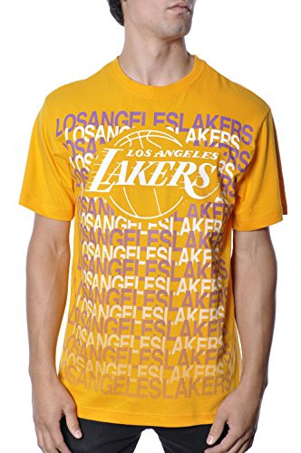 UNK Los Angeles Lakers Yellow Big Game Repeat T-Shirt Small