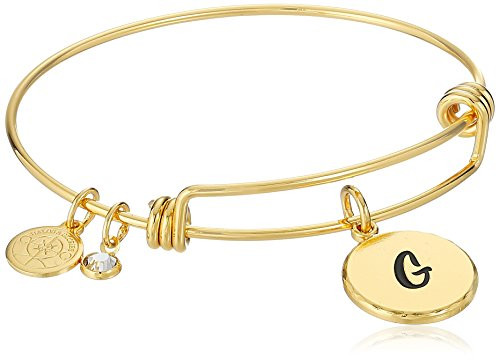 Alex and Ani Halos  and  Glories Letter G Bangle Shiny Gold