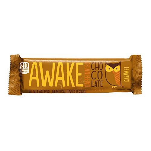 Awake Caffeinated Chocolate Energy Bar Caramel 12 Count