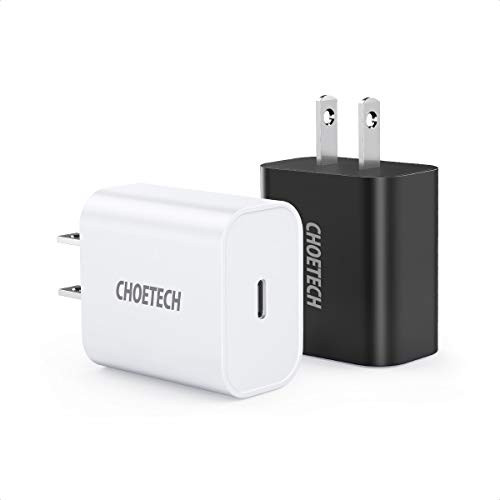 CHOETECH USB C Charger2-Pack for iPhone 1212 Mini12 Pro Max 18W Fast Charger USB C Power Delivery Wall Charger for iPhone 11 Pro MaxSEXSXR iPad Pro Galaxy S20 UltraS20 Google Pixel 43XL