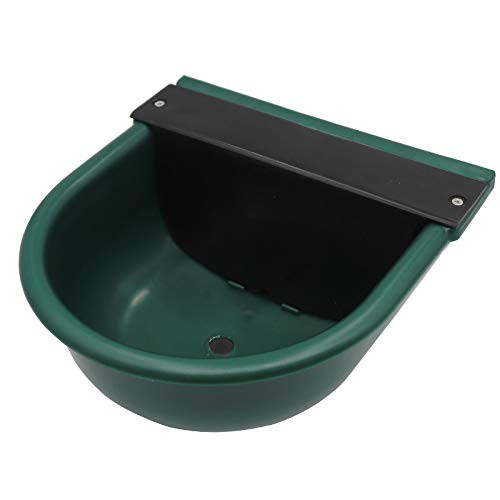 Automatic Water Bowl Plastic Water Dispenser with Float Valve and Drain Plug for Dog Cattle Sheep Pigs Horse