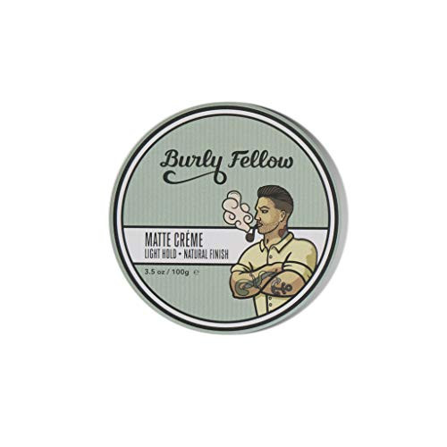 Burly Fellow Matte Creme Light Hold With A Natural Finish For Hair Care  and  Styling