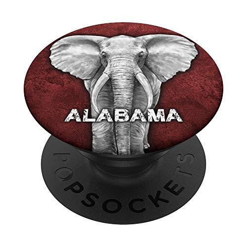 Alabama Football - College Football Elephant Mascot PopSockets PopGrip Swappable Grip for Phones and Tablets Alabama Football - College Football Elephant Mascot PopSockets PopGrip Swappable Grip for Phones and Tablets