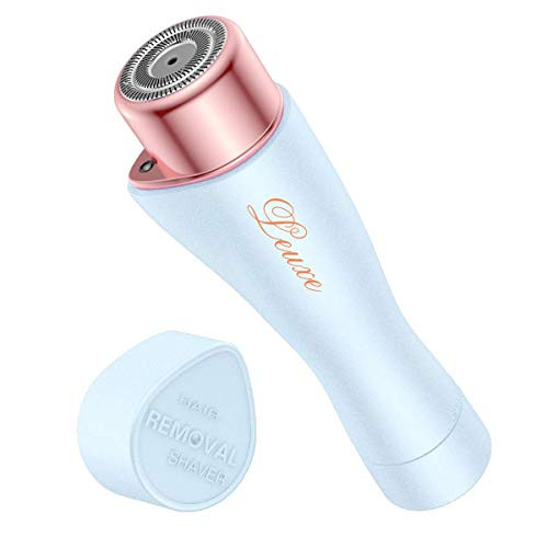 Facial Hair Remover for Women Leuxe Painless Hair Removal Waterproof Shaver Razor with LED Light for Peach Fuzz Fine Hair Chin Cheek Upper Lip Blue Facial Hair Remover for Women Leuxe Painless Hair Removal Waterproof Shaver Razor with LED Light for Peach Fuzz Fine Hair Chin Cheek Upper Lip Blue