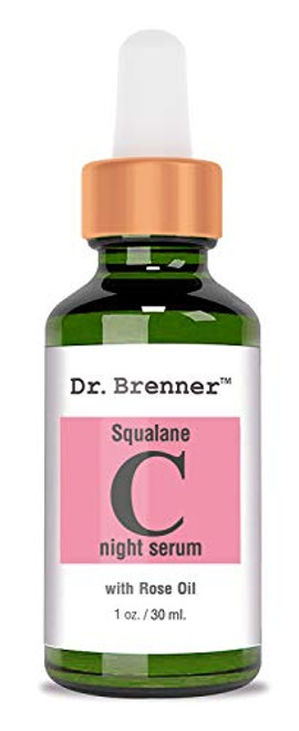 Vitamin C Serum Night Oil Treatment With Squalane and Pure Rose Oil for Firmer Glowing Skin Natural Moisturizing Skin Oil by Dr_ Brenner 1 oz_
