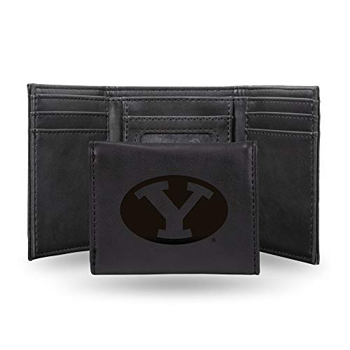 NCAA Rico Industries Laser Engraved Trifold Wallet BYU Cougars NCAA Rico Industries Laser Engraved Trifold Wallet BYU Cougars